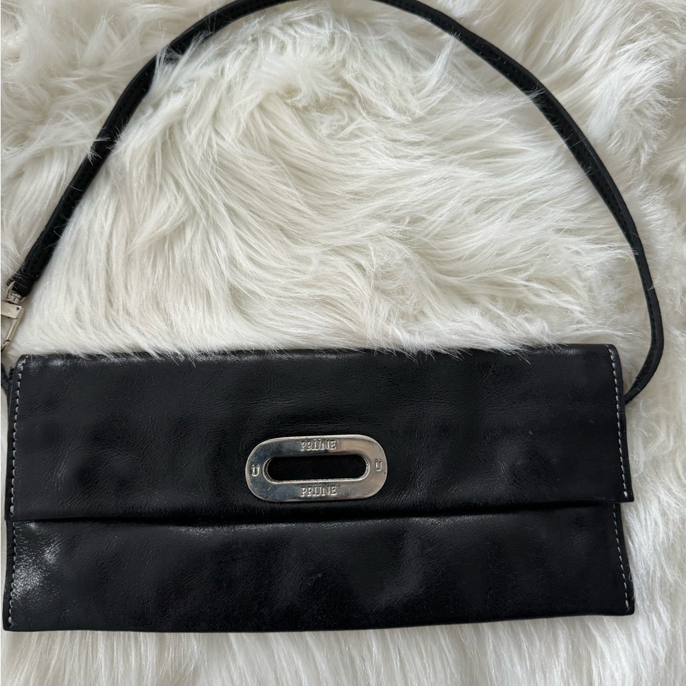 Prune Vintage Leather Wristlet / Small Purse / Clutch / Small Handbag